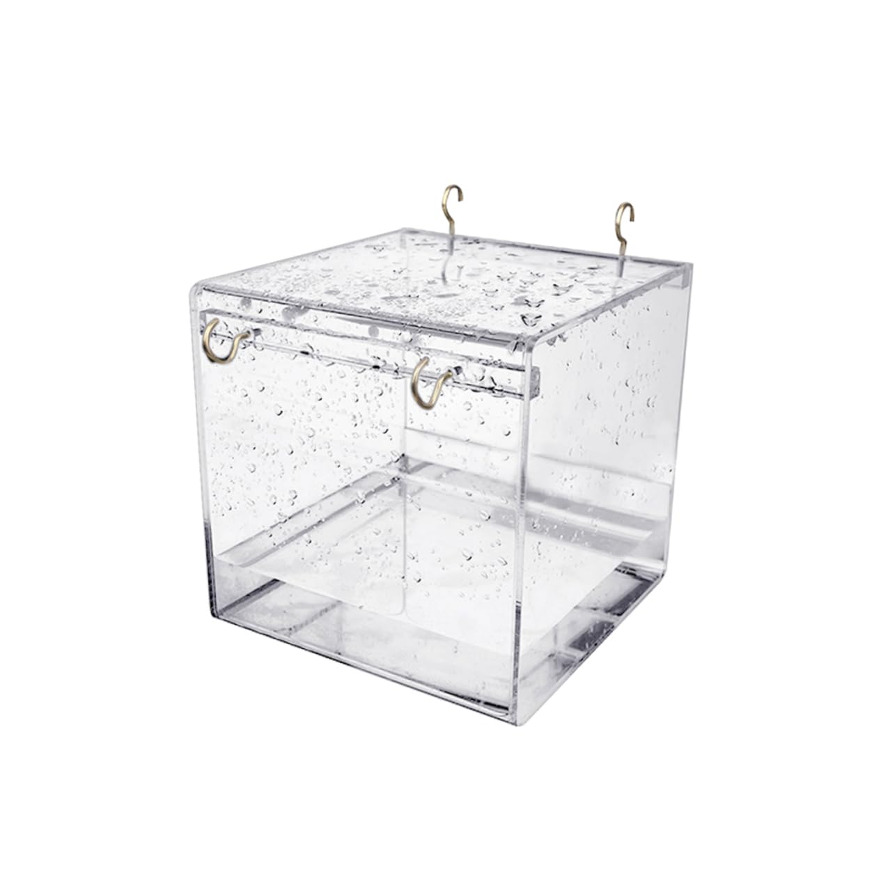 DOITOOL Transparentes Vogelbad für Käfige aus Kunststoff für Kanarienvögel