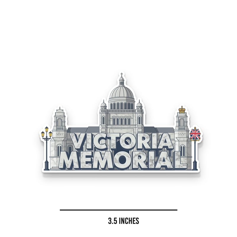 Image of Victoria Memorial Fridge Magnets, Glossy Finish, Stylish Magnet for Fridge, Wardrobe & Metal Surfaces