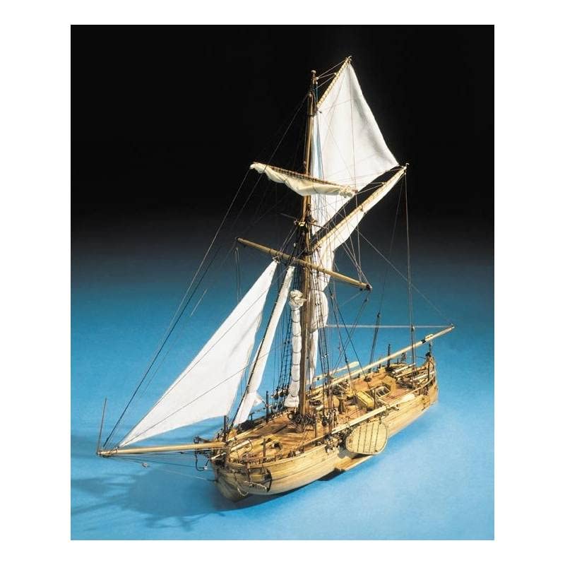 Mantua Model 797 – Holländische Kanonia Nr. 2-1:43 – Komplettes Montageset aus Holz und Metall zur Selbstmontage – enthält keine Segel