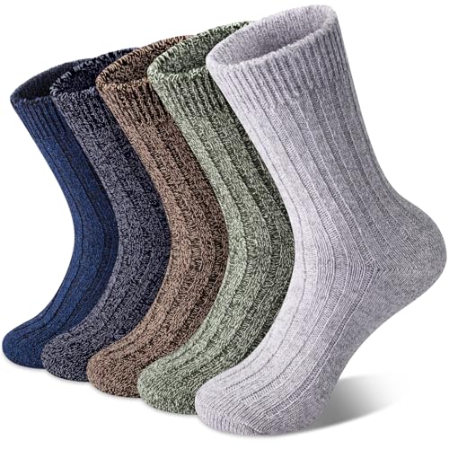 Image of Loritta Wool Socks for Women, Winter Warm Hiking Boot Socks Gifts