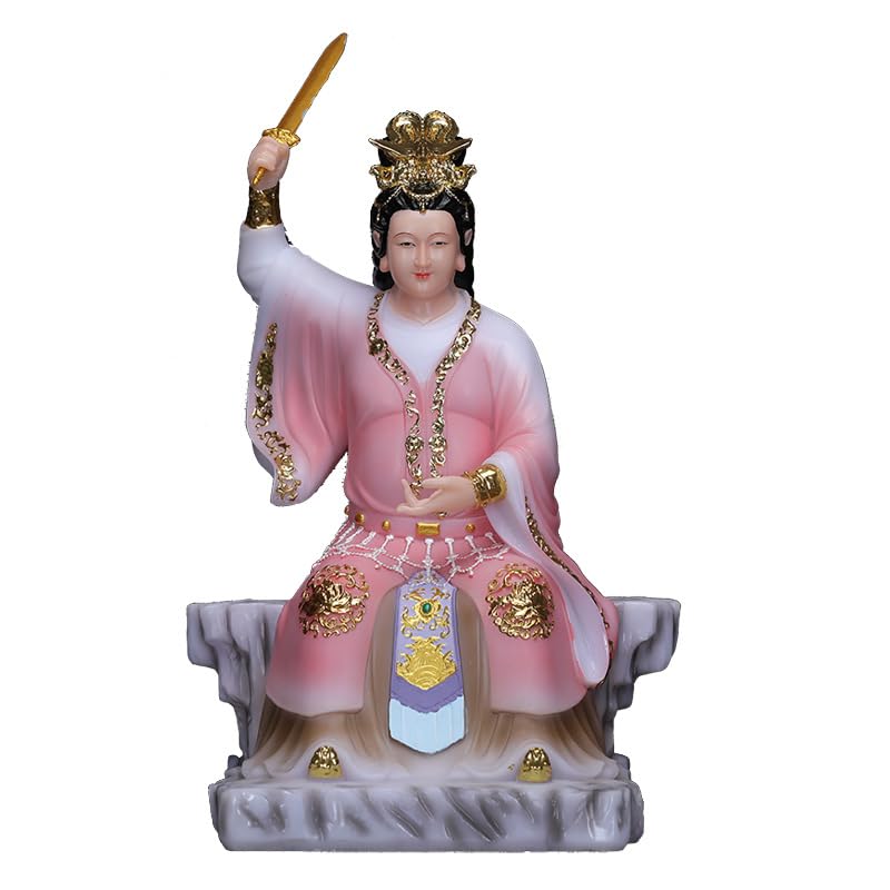 Amazon.com: Usoway 汉白玉九天玄女神像坐像居家空心九天圣母娘