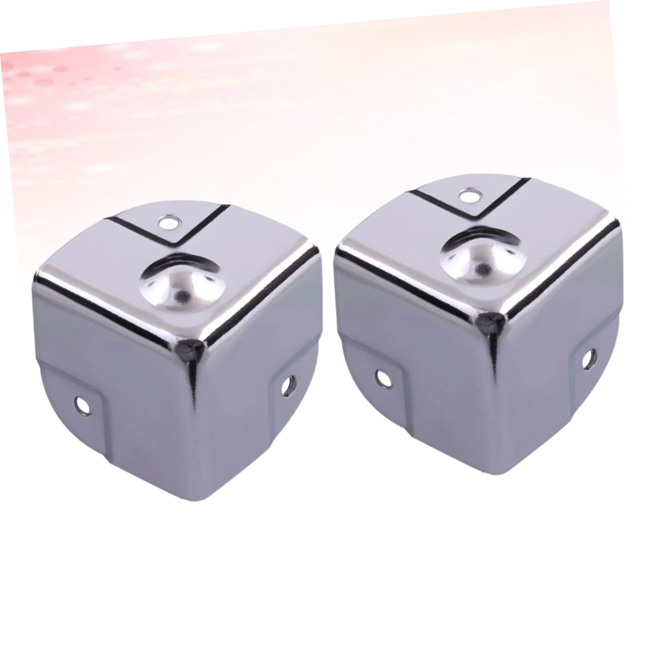 DOITOOL 4Pcs Stainless Steel Corner Protector for Aluminum Box Desk and Furniture Edge Guard Durable Wrap Corner Shield for Jewelry Case Worktops and Household Items