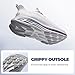 ALLSWIFIT Women's Slip On Walking Shoes Hands-Free Cushion Running Tennis Shoes Non-Slip Comfortable Workout Gym Sports Athletic Fashion Sneakers ActiveBreeze2.0,Size 9.5,White,SARS26001W