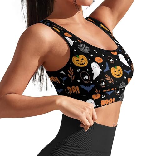 Womens Sports Bra Padded Workout Slimming Tank Tops for Women with Built in Bra U Neck Fitness Size Running Yoga Top3