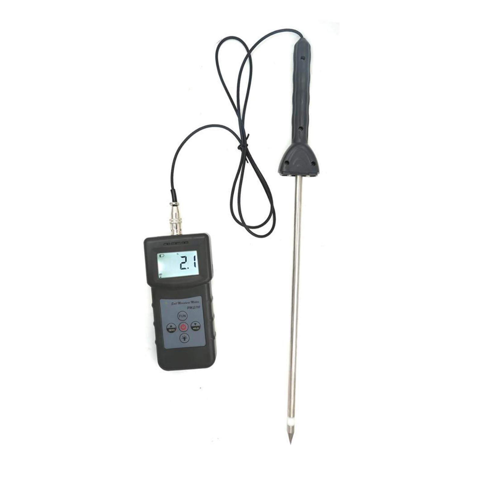 Mnmioio One Color Digital Moisture Tester, Pms710 Digital Soil Moisture Meter High Precision Analyzer Test For Concrete Cement River Sand Hygrometer
