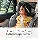 Chicco OneFit ClearTex All-in-One Car Seat, Slim Design, Rear-Facing Seat for Infants 5-40 lbs., Forward-Facing 25-65 lbs., Booster 40-100 lbs., Convertible Car Seat | Obsidian/Black