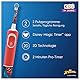 Oral-B Kids Spiderman Elektrische Zahnbürste für Kinder ab 3 Jahren, extra weiche Borsten, 2 Putzmodi inkl. Sensitiv, Timer, 4 Spiderman-Sticker, rot