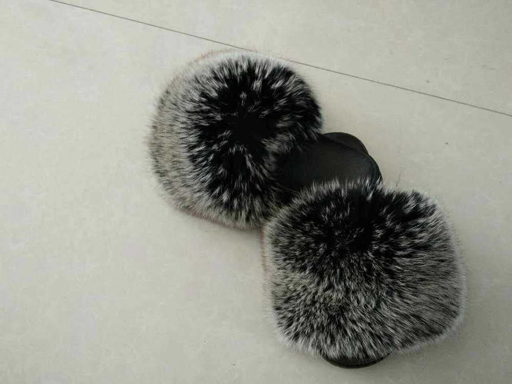 Perferct flip flops,Spring and summer hair slippers, wear home, one word, drag, dark shoes-36_Black cream