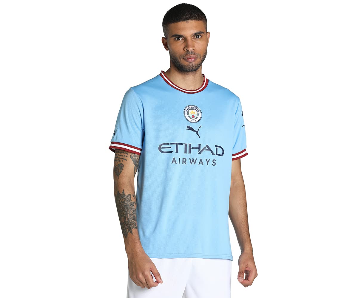 Manchester City FC Official 2022/23 Home Shirt : Amazon.co