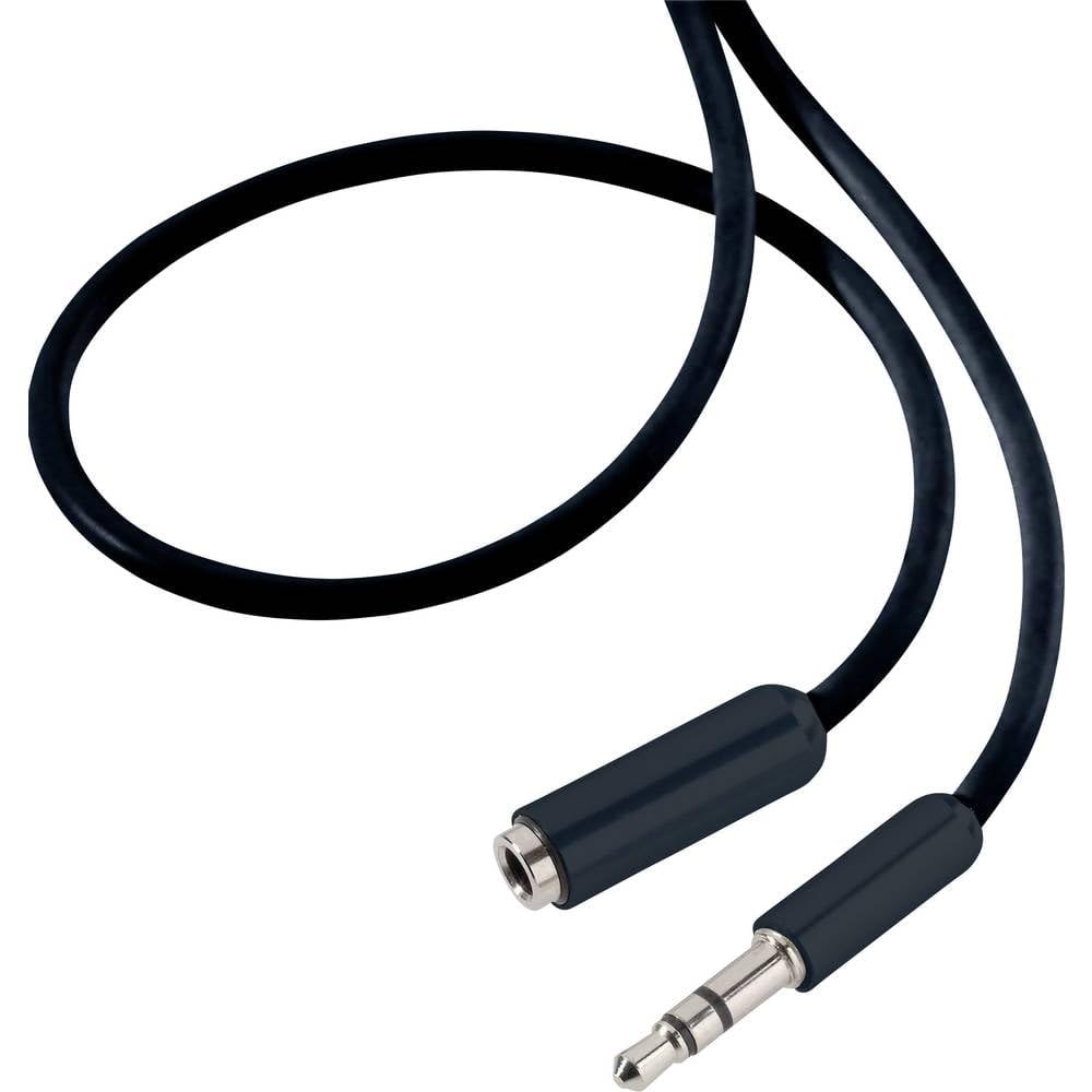 Speaka Professional SP-7870468 - Cable alargador de audio (1 conector jack de 3,5 mm, 1 conector hembra de 3,5 mm)
