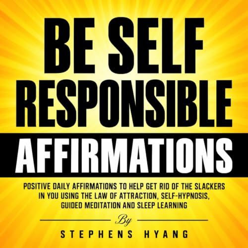 Diseño de la portada del título Be Self Responsible Affirmations