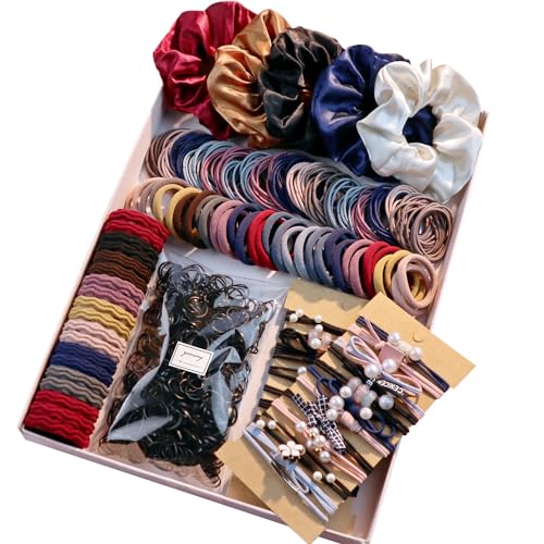 Multiple Styles Hair Accessories Set For Women Elastic Ponytail...