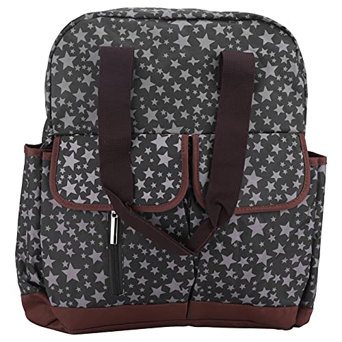 Zerodis Bolsa de Pañales para Mamá, Organizador Portátil a Prueba de Agua Bolsa de Guardería Multifuncional con Gran Capacidad para Botellas de Leche Pañales Toallitas Juguetes Al Aire Libre Coches