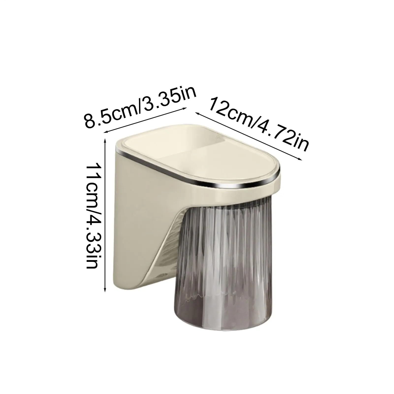Portavasos Magnético for Cepillo De Dientes for Baño, Ducha, Sin Perforación, Montado En La Pared, Dispensador Vaso for Enjuague Bucal, Accesorios Almacenamiento para cepillos de Dientes