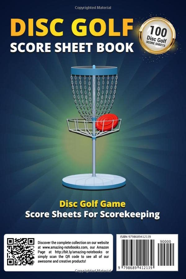 Miniatura 2 de Disc Golf Score Sheet Book 100 Score Sheets For Scorekeeping Elegant Disc Golf Game Record Keeper Book