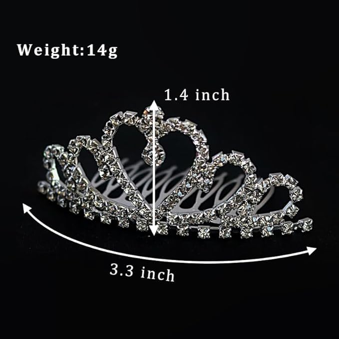 mefound 1920s Accessories for Women Costume Set including Vintage Sunglasses Pearl Dangle Pendant Necklace Earrings Rhinestone Crown - Image 3