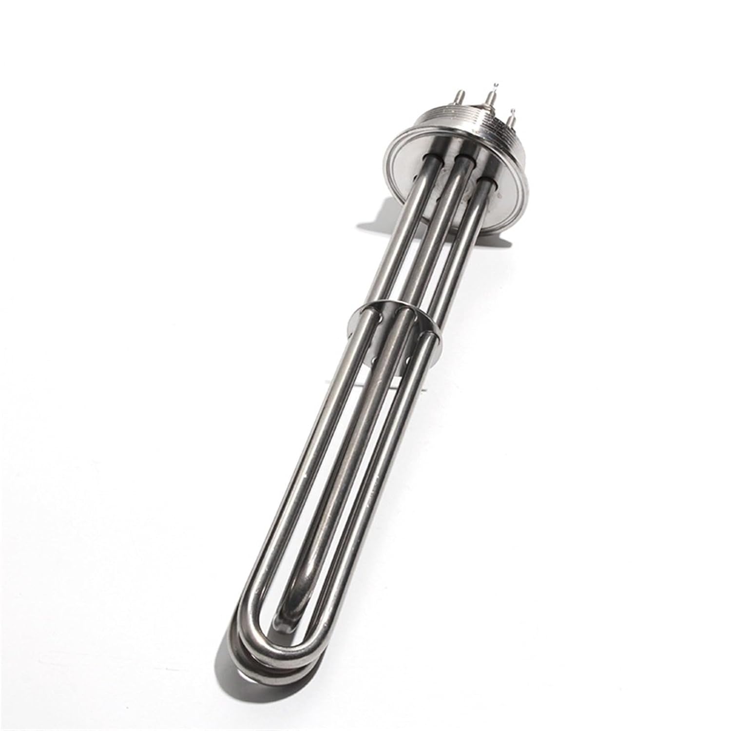 2 Inches 220V 380V Tri Clamp Tubular Heating Element Pipe 3KW/4.5KW/6KW/9KW/12KW Electric Resistance Heater 1Pcs(380V 12KW 355mm)