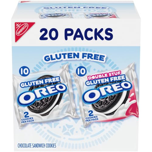 25% coupon - OREO Gluten Free Original & Double Stuf Cookies, 20 Snack Packs
