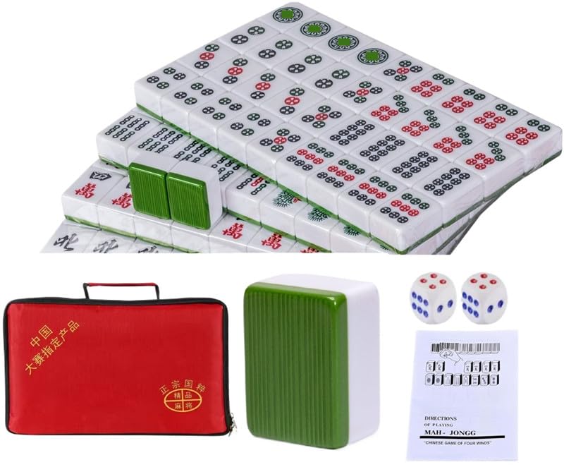 Amazon.com: LinaLife Chinese Mahjong Game Set, Classic with 146+