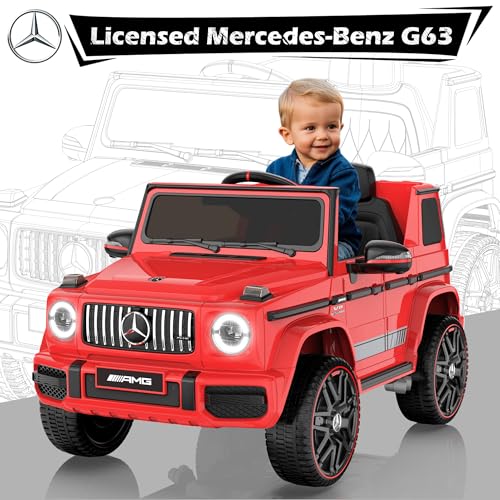 Image of ANPABO 12V 7AH Licensed Mercedes-Benz G63 Electric Car for Kids, Red
