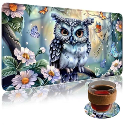 Desk Mat,Mouse Pad Desk Mat,XXL Extended Gaming Mouse Pad,Large Rubber Mousepad,Keyboard Mouse Mat f