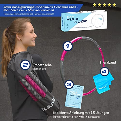 Hula-Hoop-Reifen ELANI für Erwachsene – Fitness und Abnehmen