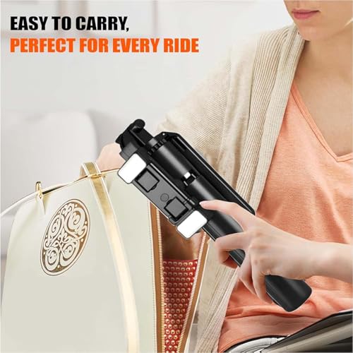Image of EDNITA E16T Selfie Stick Tripod with Dual Light 67 inch /1.7m, 360 Rotation Grip Handle for Anti Shake Shooting, Multifunctional Bluetooth Tripod for Mobile Phone Vlogging, Live Stream and Travel