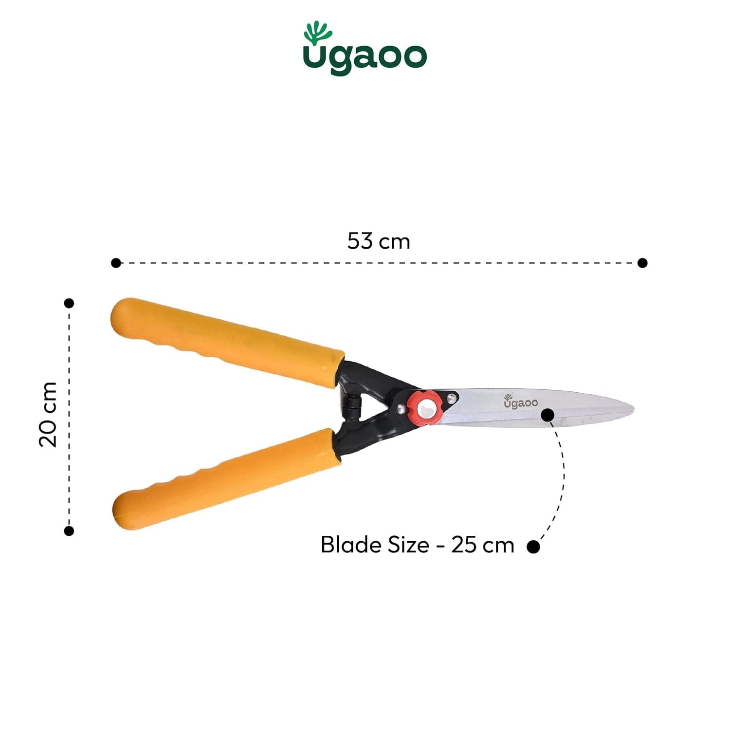UGAOO Hedge Shears for Gardening | Garden Shears & Garden Cutting Scissors | Plant Cutting, Hedge Trimming Scissors | Heavy Duty Garden Cutter Tool with Plastic Sleeve, 10 Inch Blade 2