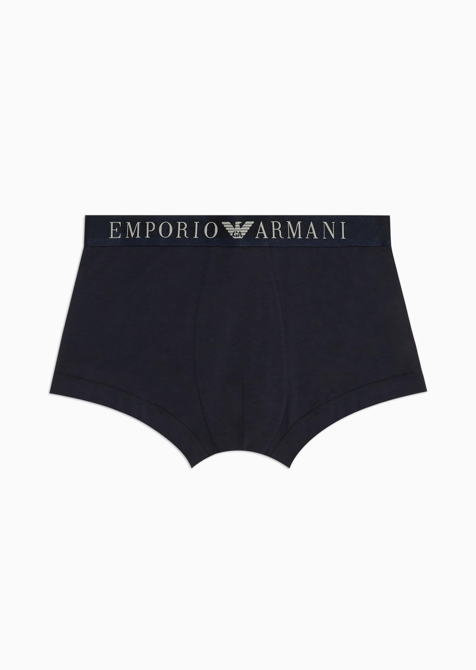 Emporio Armani Men's Stretch Cotton Superfine Cotton Trunk, Marine, XL