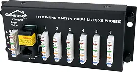 Construct Pro 1 X 6 Telephone Module with Rj31 Jack