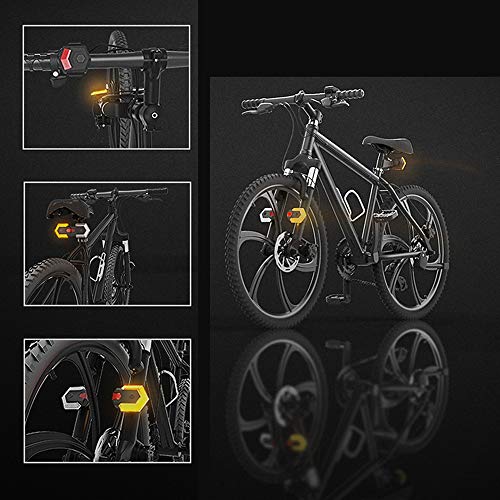 Carrybright Smart Bike Taillight Turn Signal Front And Rear Lights Ipx6 Waterproof Warning Light,Remote Control,Usb Rechargeable Safety Flashing Light For Cycling Road Bicycle #TOP5