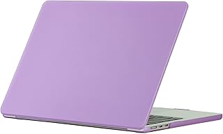 جراب حماية بلاستيكي صلب للاب توب متوافق مع ماك بوك برو الجديد 13 بوصة 2020 2019 2018 2017 2016 موديل A1706 A1708 A1989 A2159 A2251 A2289 A2338، أرجواني