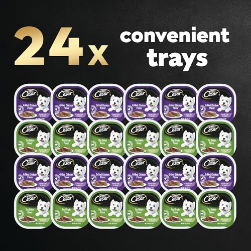 image for CESAR Wet Dog Food Classic Loaf in Sauce Top Sirloin & Grilled Chicken