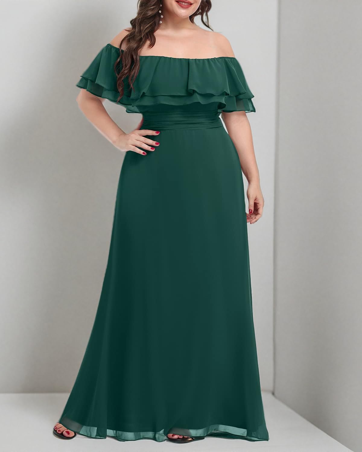 Pinup Fashion Women's Bridesmaid Dresses for Wedding Plus Size
