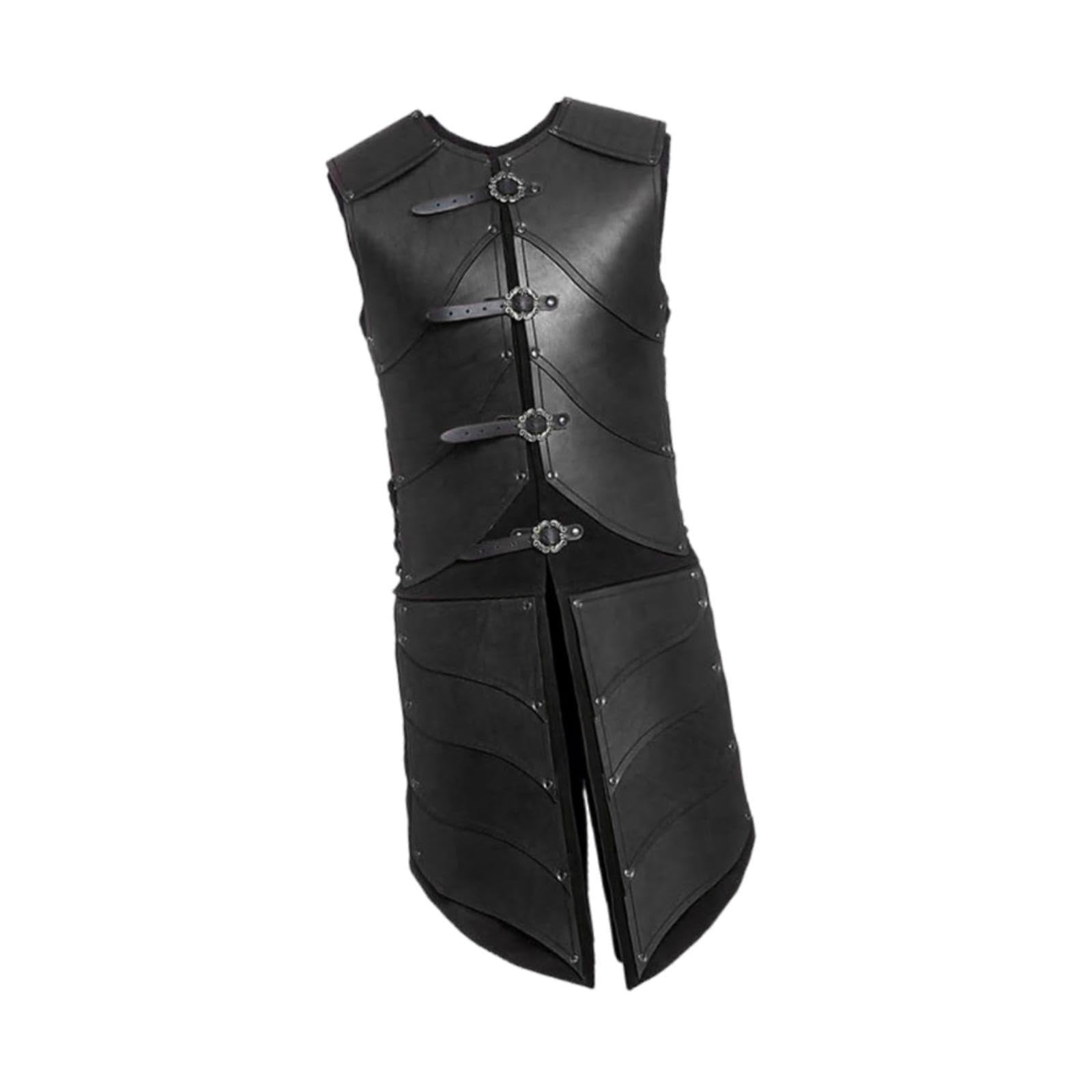 Armatura Medievale Gotica, Accessorio per Travestirsi, Nero