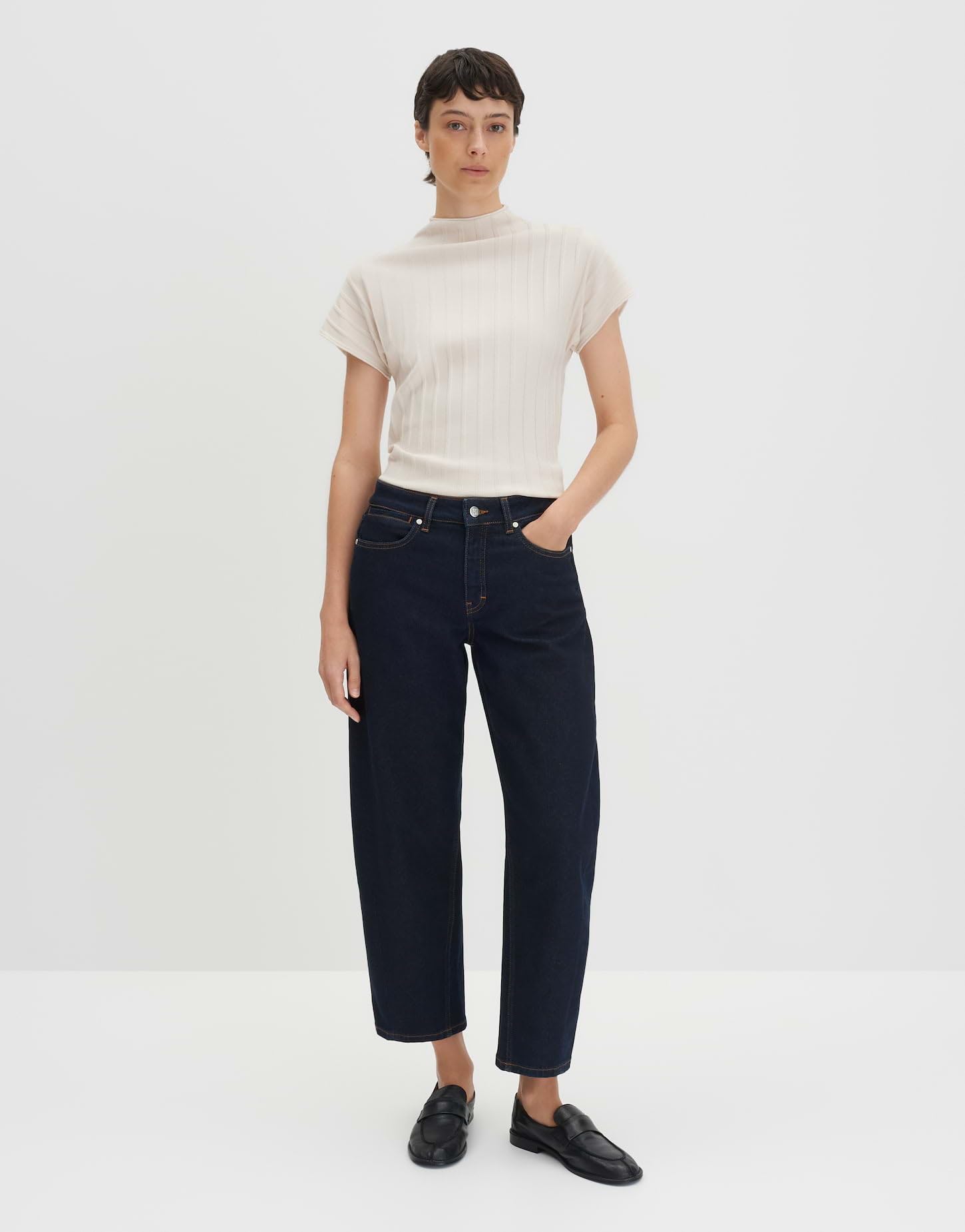 someday Damen Pullover | TIMEA Slim Feinstrickpullover mit zarter Rippstruktur