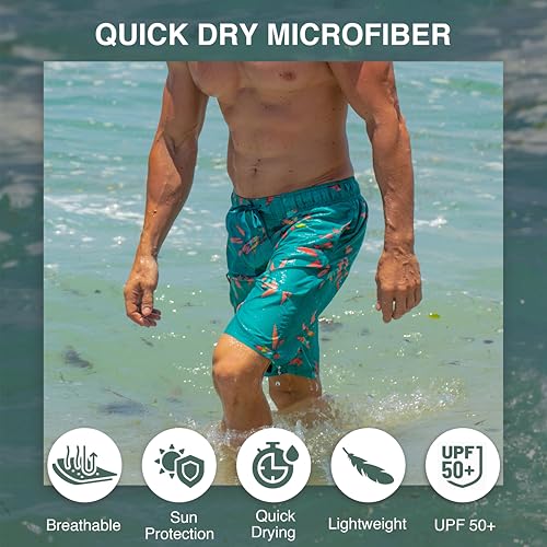 Kanu Surf Men's Wade Trunks Quick-Dry Swim Shorts, 5.5 – 9 Inch Inseam (Regular & Extended Sizes)2