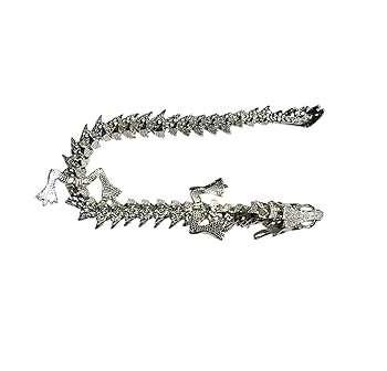 Amazon.co.jp: [seven the world] 龍 置物 銀色 可動 ドラゴン