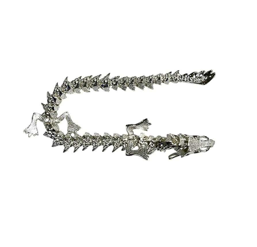 シルバーの龍　縁起物　ドラゴン シルバーの龍 縁起物 ドラゴン