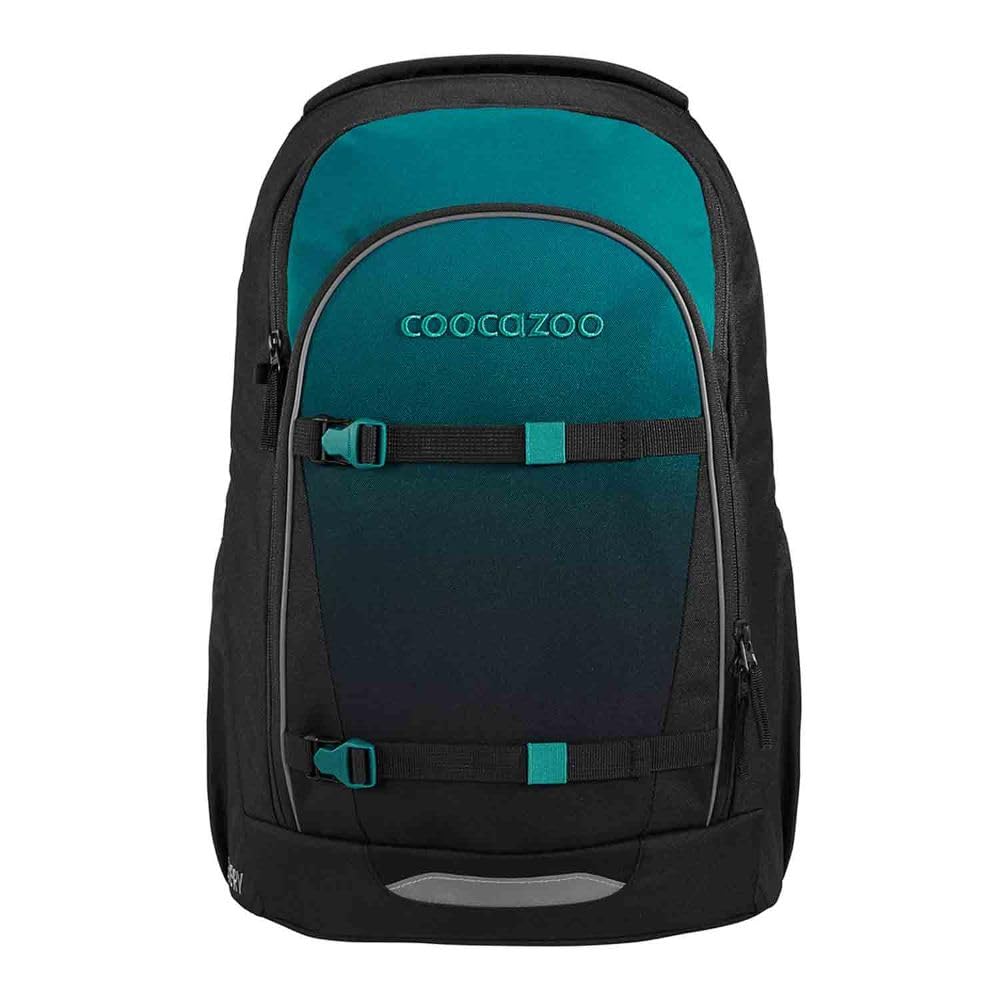 Coocazoo Every Schulrucksack Set 2tlg. inkl. Schlamperbox (Teal Shadows)