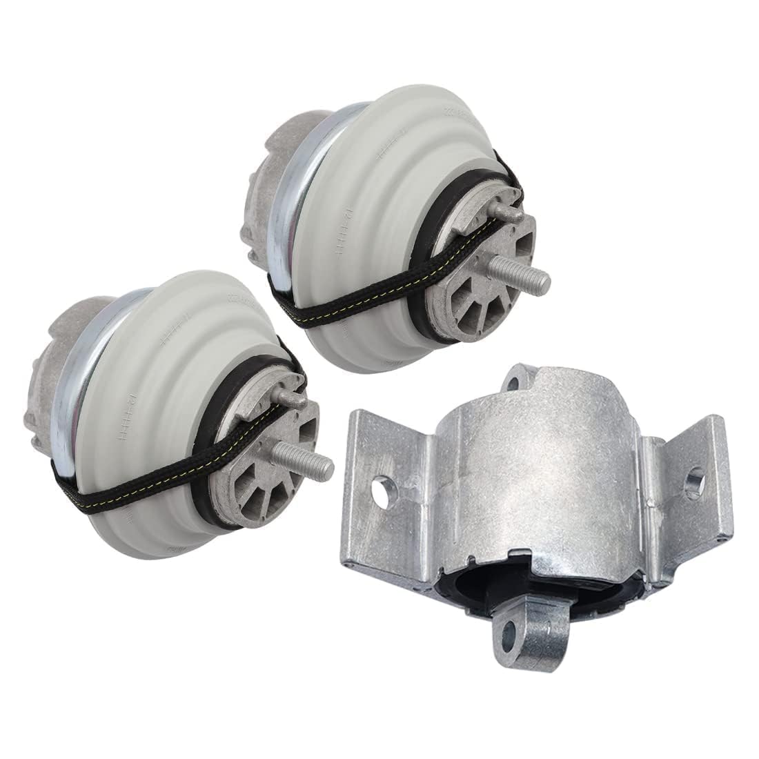 GXARTS 3 pcs Left and Right Engine Motor Mounts Transmission Mount Trans Mount C2P17845 C2D2745 C2D16622 C2D38505 Compatible with Jaguar XF X250 3.0L 2009-2015 Fit for Jaguar XJ 5.0L 2010-2013