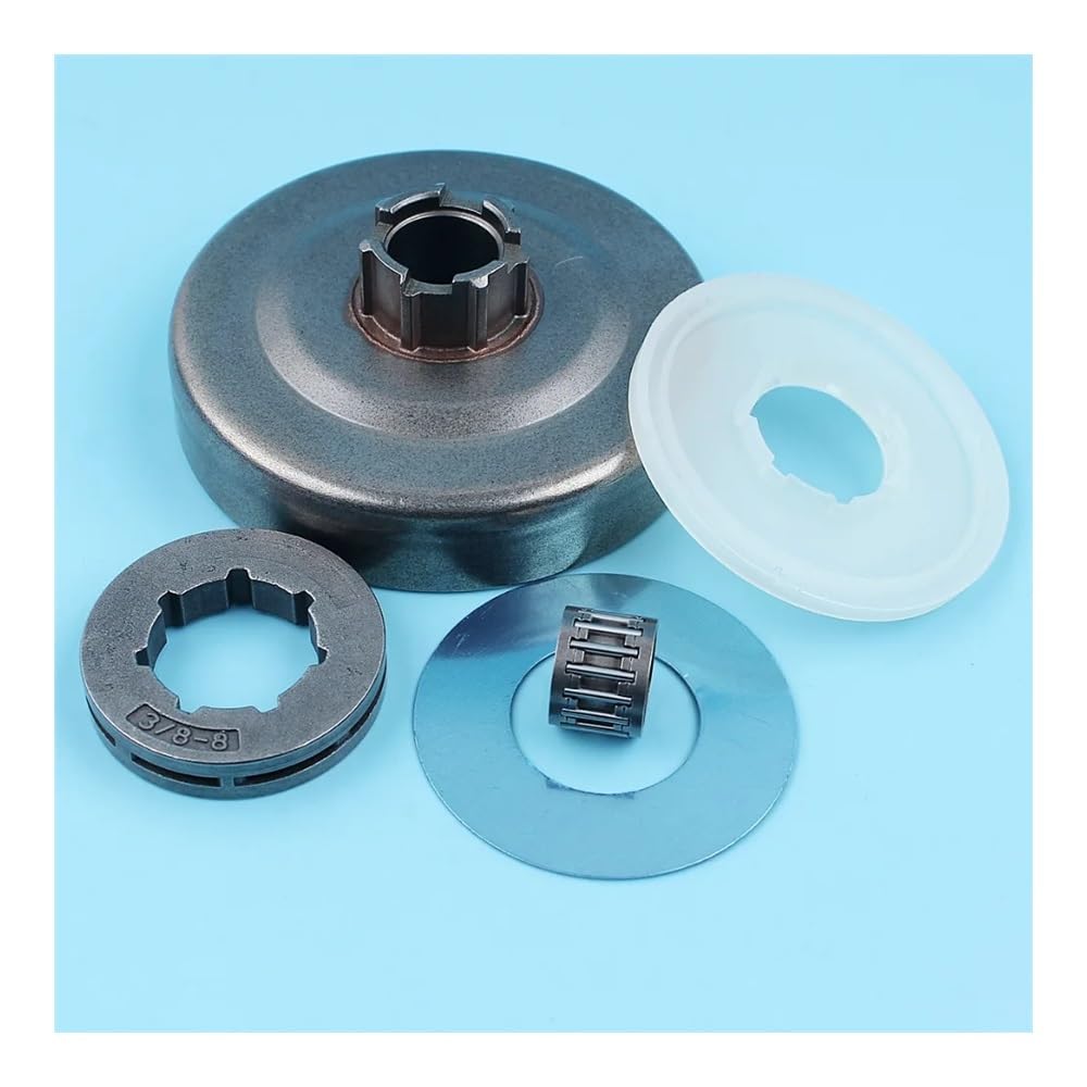 Kit de Cubierta Antipolvo for arandela de Tambor de Embrague, Compatible con cojinete de Jaula de Agujas de Motosierra 61, 66, 162, 266, 268 y 272