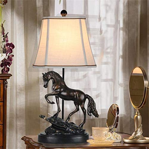 Lampe de table Chambre Table de chevet Lampe d'apprentissage Bureau Lampe Entrée Décoration Personnalisée Cheval Lumière