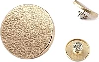 MAHAVIMOKSA 10pcs Gold Texture Metal Snap Buttons - No Sew Instant Replacement for Clothes, Pants, Bags & Crafts (25mm)