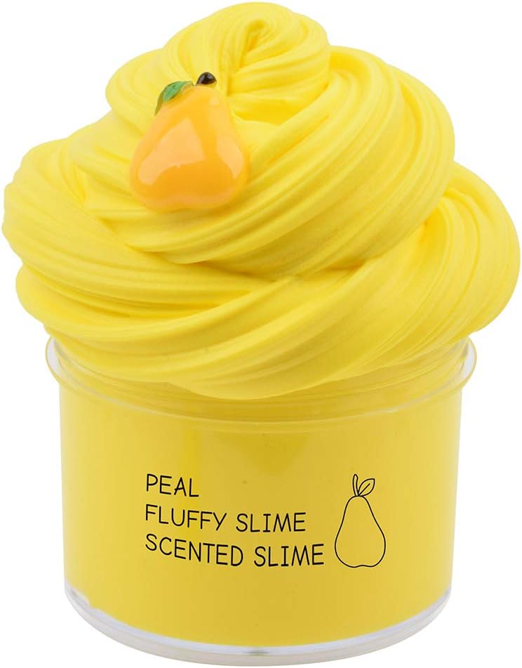 Fairy Putty Cloud Slime,Super Soft and Non-Sticky(150ML 5OZ) with Snowman and Chocolate Charm