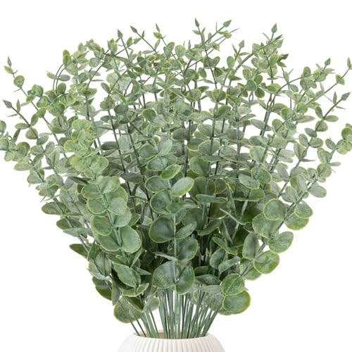 LYRWI 38pcs Eucalyptus Stems Artificial Eucalyptus...