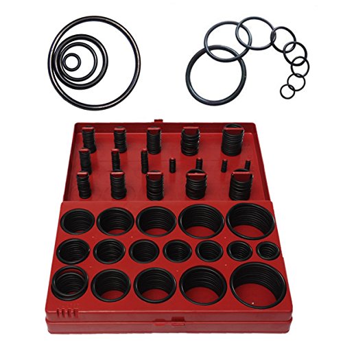 RanDal 419 pieces en caoutchouc joint torique joint plomberie garage assortiment ensemble avec etui