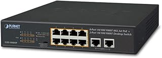 GSD-1008HP 8-Port 10/100/1000T 802.3at PoE + 2-Port 10/100/1000T Desktop Switch (120 watts)