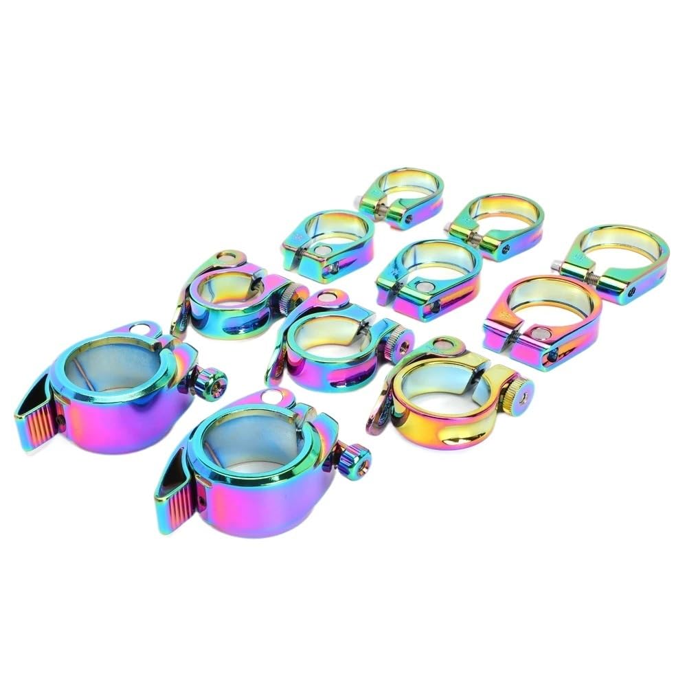 Colliers De Selle Pour VéLo Collier de serrage selle coloré for tige vélo 28,6/31,8/34,9 mm(QC99 40mm clamp)