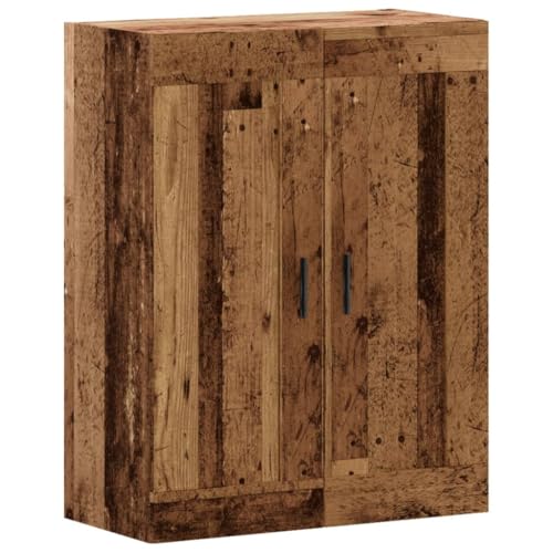 Armario flotante de madera con aspecto rustico sofisticado de dos puertas elegantes 2